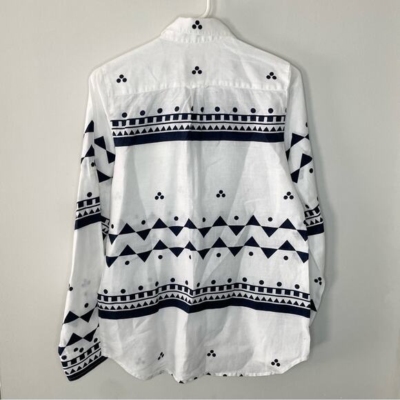 J. Crew Factory Printed Linen Tunic Size S - Picture 6 of 6